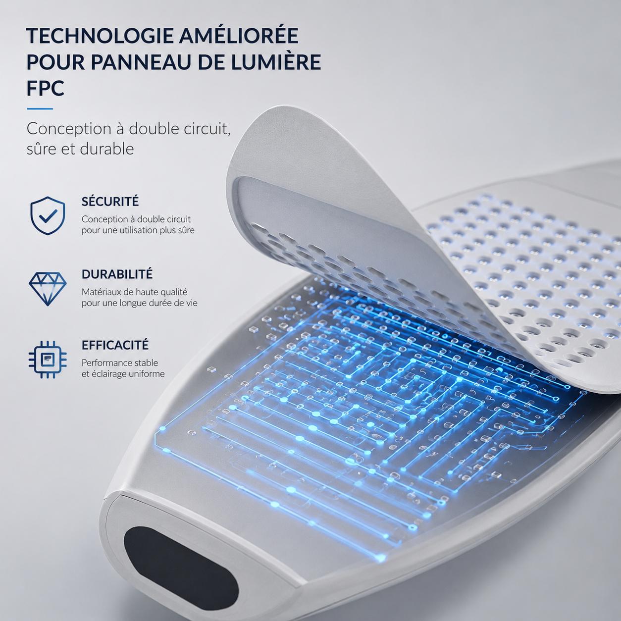 Panneau LED Thérapie Lumière